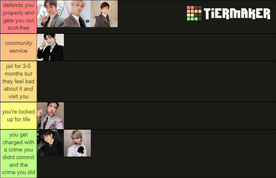 ENHYPEN as your lawyer Tier List Rankings) TierMaker