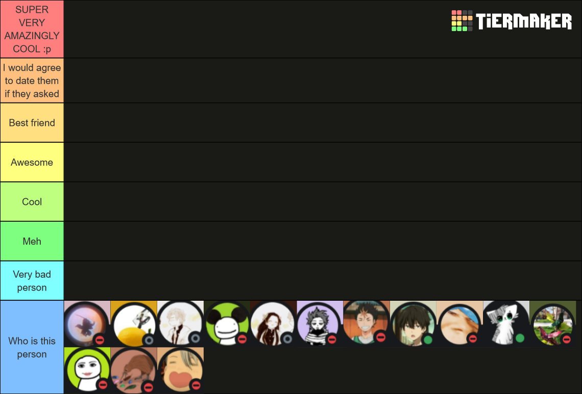 Ranking People Tier List (Community Rankings) - TierMaker