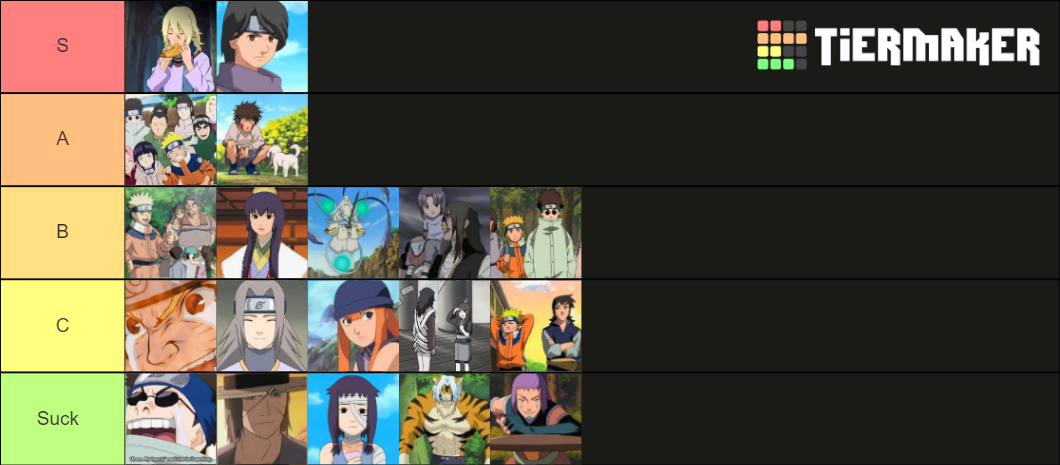 Naruto Filler Tier List (Community Rankings) - TierMaker