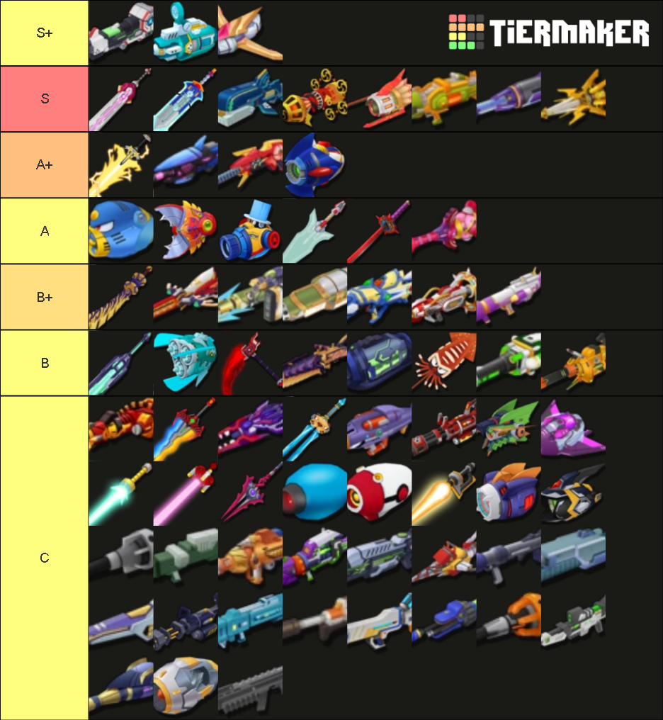 Mega Man X Dive Global PvP Weapon Tier List (Community Rankings ...
