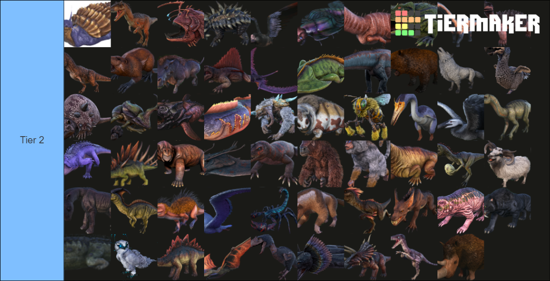 Ark dinos Tier List Rankings) TierMaker