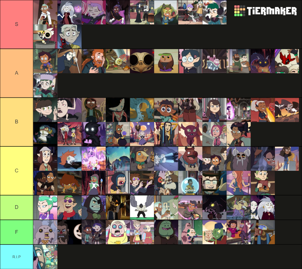 Owl House Tier List Rankings) TierMaker