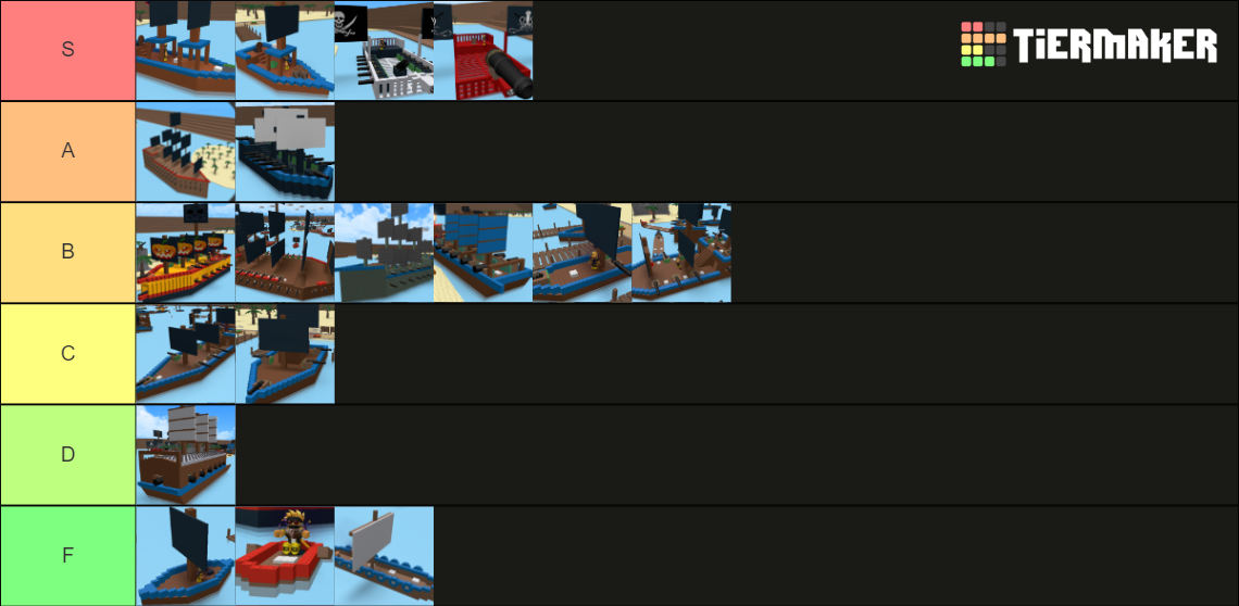 Pirate Ship Ranking Pirate wars ships Tier List (Community Rankings) - TierMaker