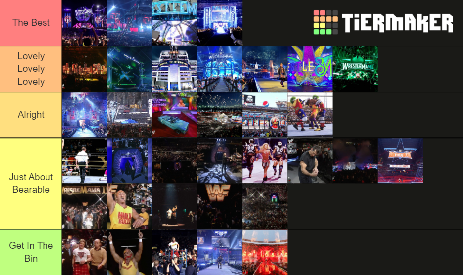 Every WWE WrestleMania Stage Ever Tier List (Community Rankings ...