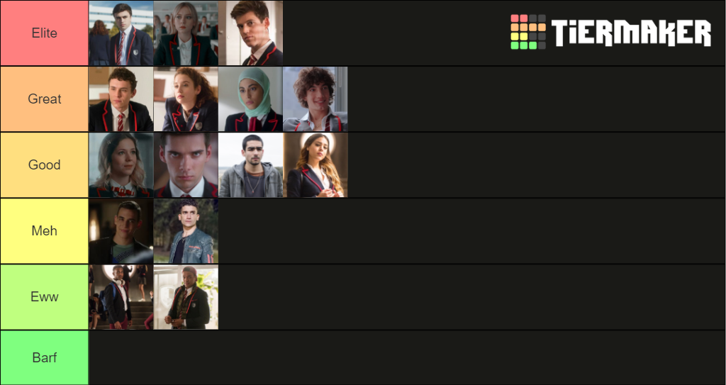 Elite Characters (S13) Tier List Rankings) TierMaker
