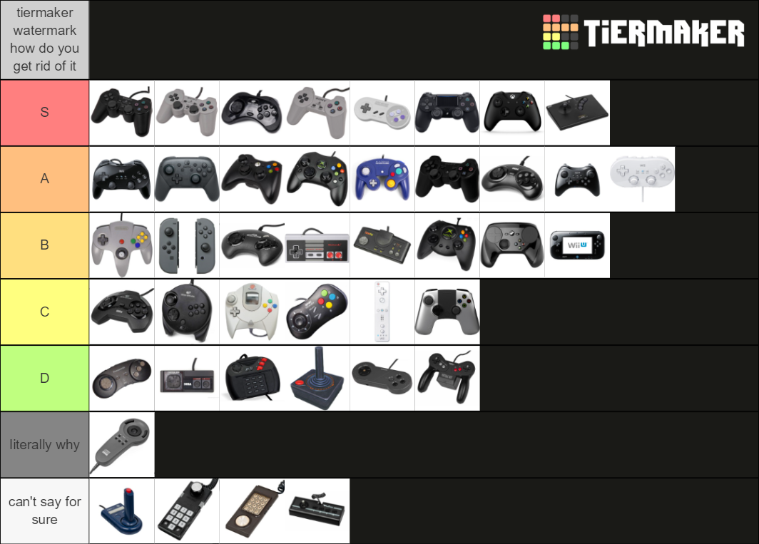 All Video Game Controllers (Gen 28) Tier List Rankings