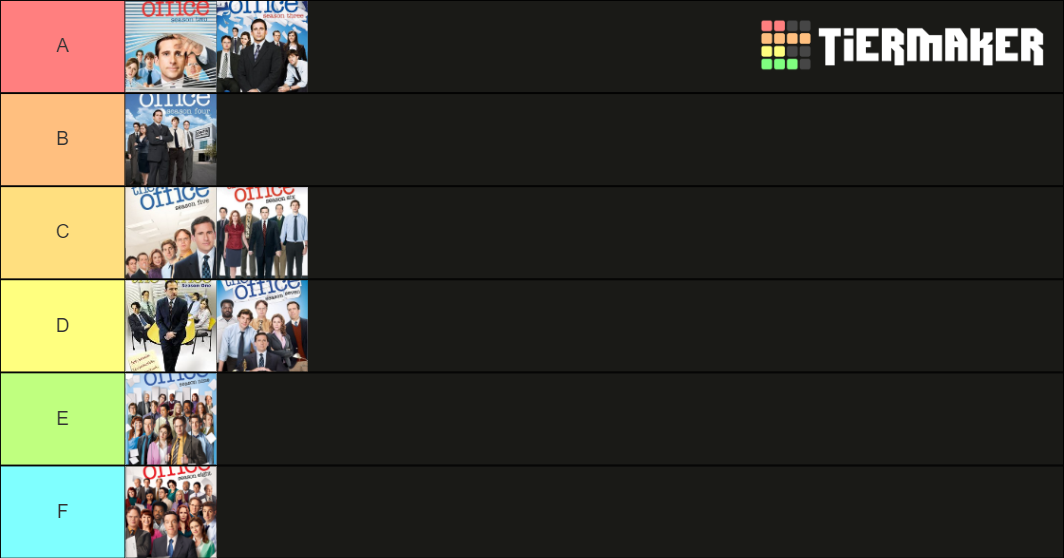The Office Seasons Tier List Rankings) TierMaker