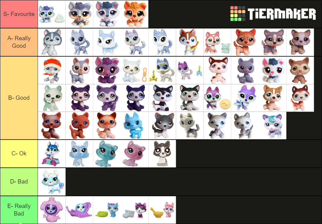 Littlest Pet Shop Husky List Tier List (Community Rankings) - TierMaker