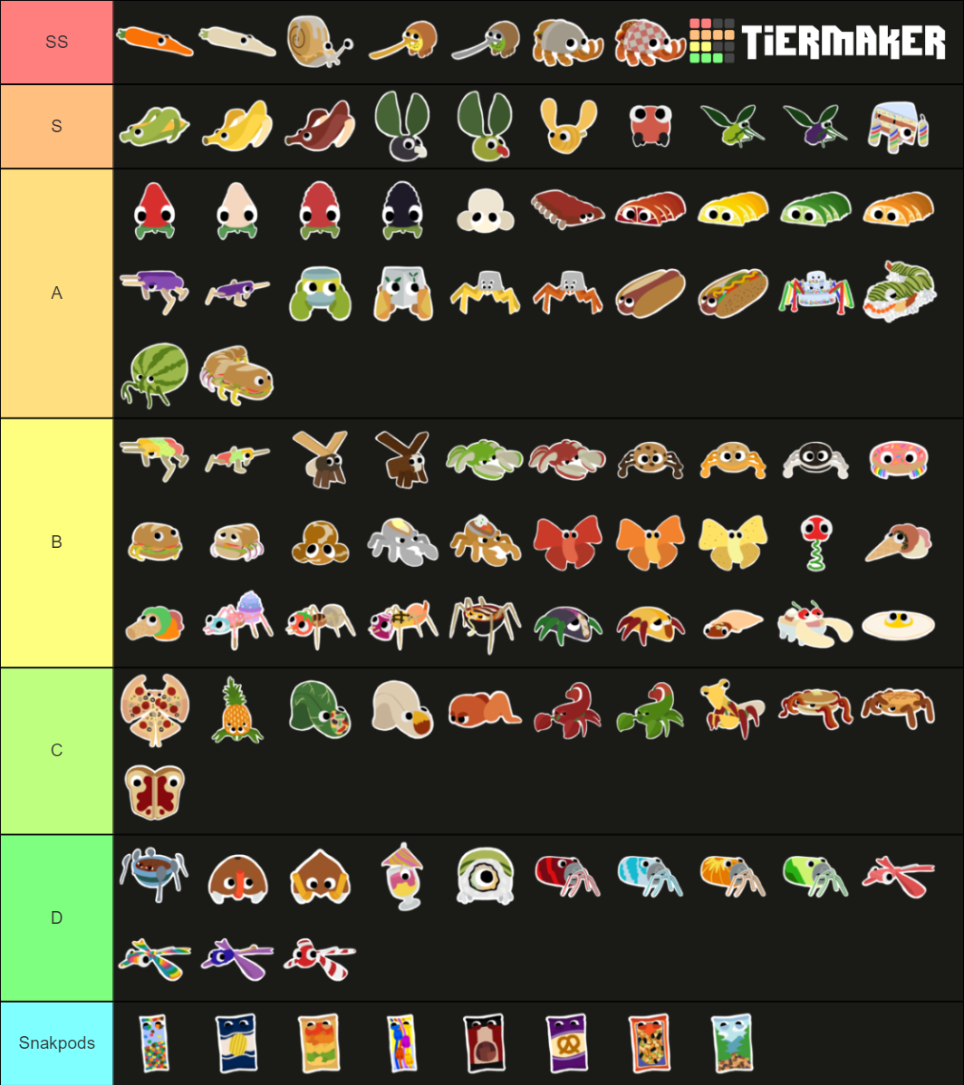 all-bugsnax-tier-list-community-rankings-tiermaker