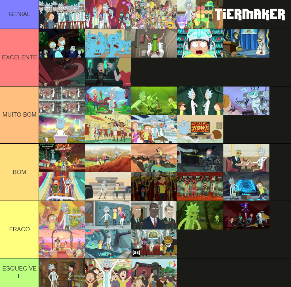 Rick And Morty Episodes (Updated For Season 4) Tier List (Community ...