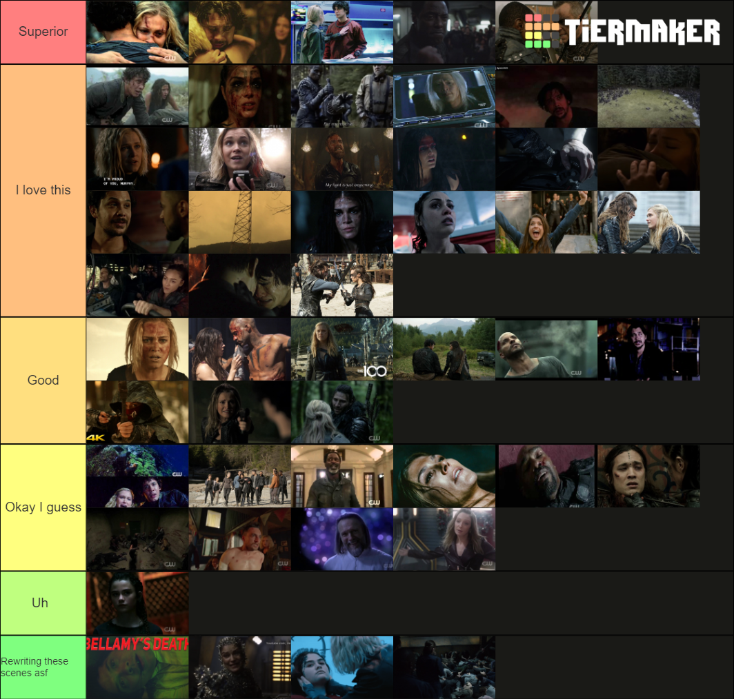 The 100 Scenes Tier List Community Rankings Tiermaker 0106