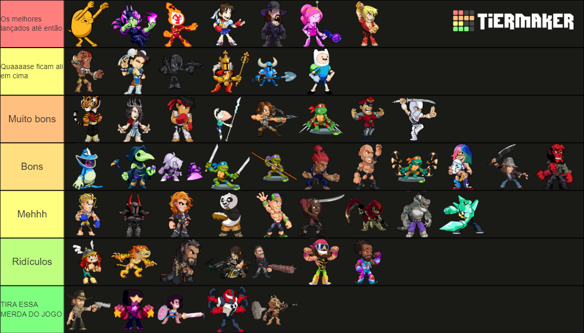 Brawlhalla Crossovers (Street Fighter Update) Tier List