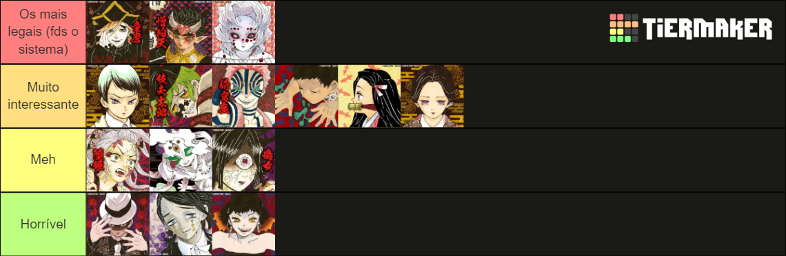 kimetsu no yaiba Tier List (Community Rankings) - TierMaker