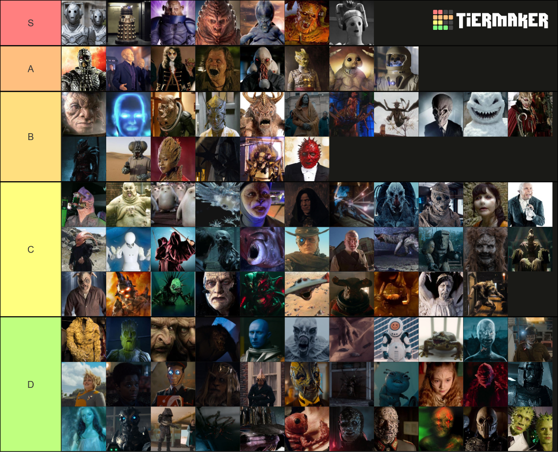 doctor who aliens Tier List (Community Rankings) - TierMaker