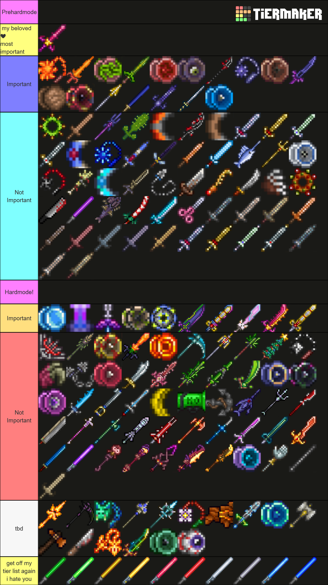 Terraria accessories tier list