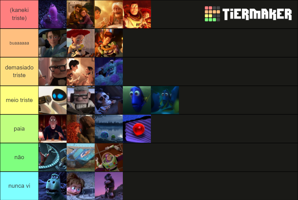 Create A Emotional Pixar Scenes Tier List   TierMaker