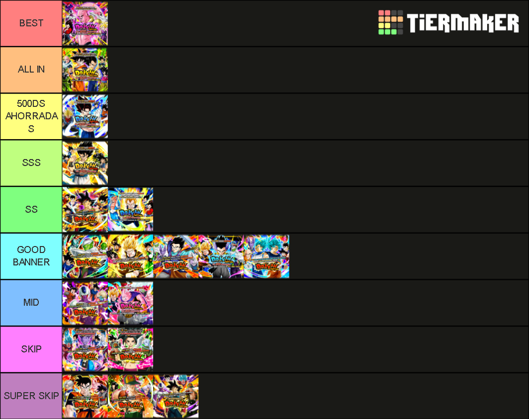 BEST DOKKAN FEST BANNERS Tier List Rankings) TierMaker