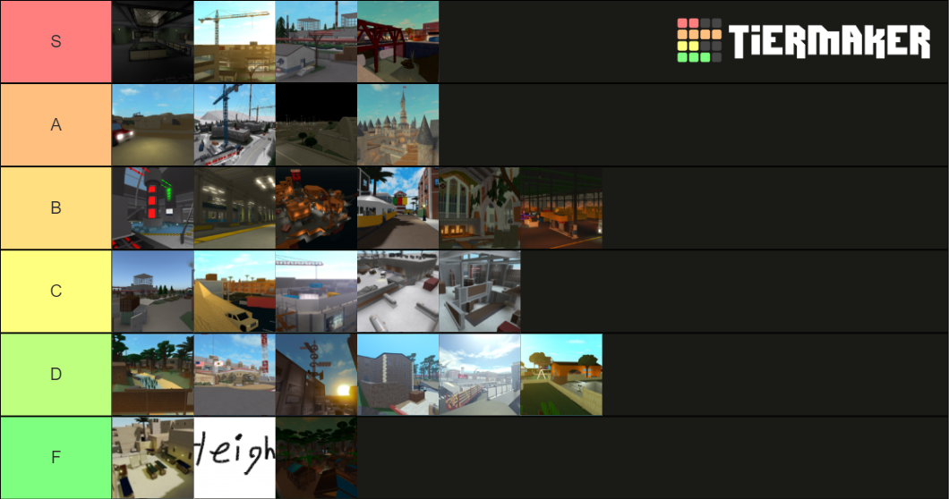 Phantom Forces Maps 2021 Tier List (Community Rankings) - TierMaker