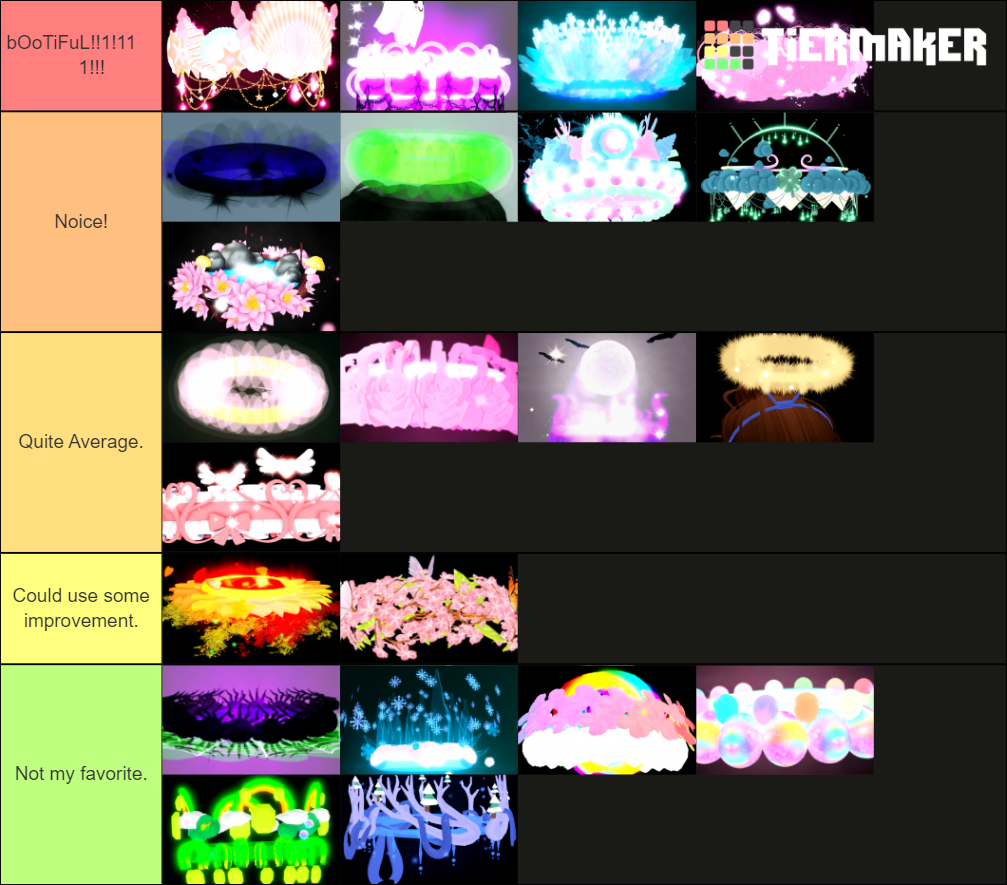 Create A My Royale High Halo Tier List Tier List Tiermaker SexiezPicz