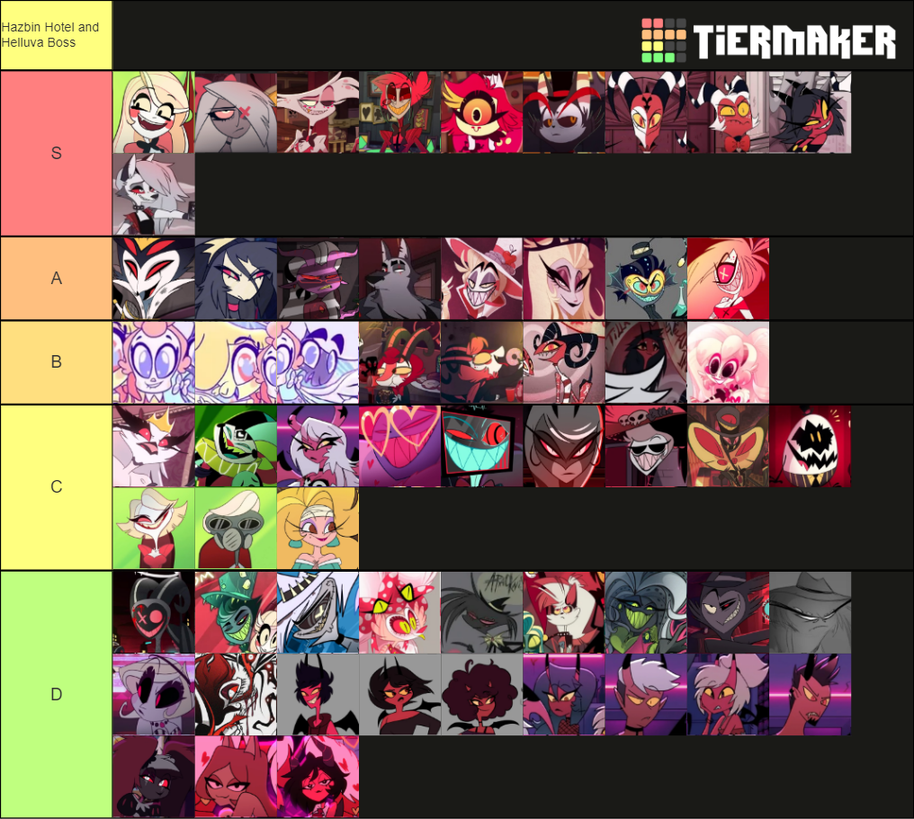 Hazbin\Helluva ALL characters Tier List (Community Rankings) - TierMaker