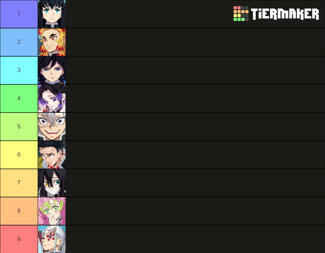 Demon Slayer Hashira Tier List (Community Rankings) - TierMaker