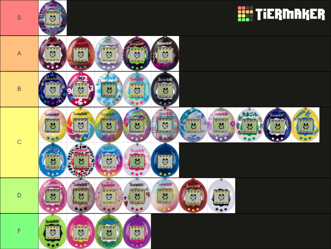 The Original Tamagotchi Shells Tier List Rankings) TierMaker