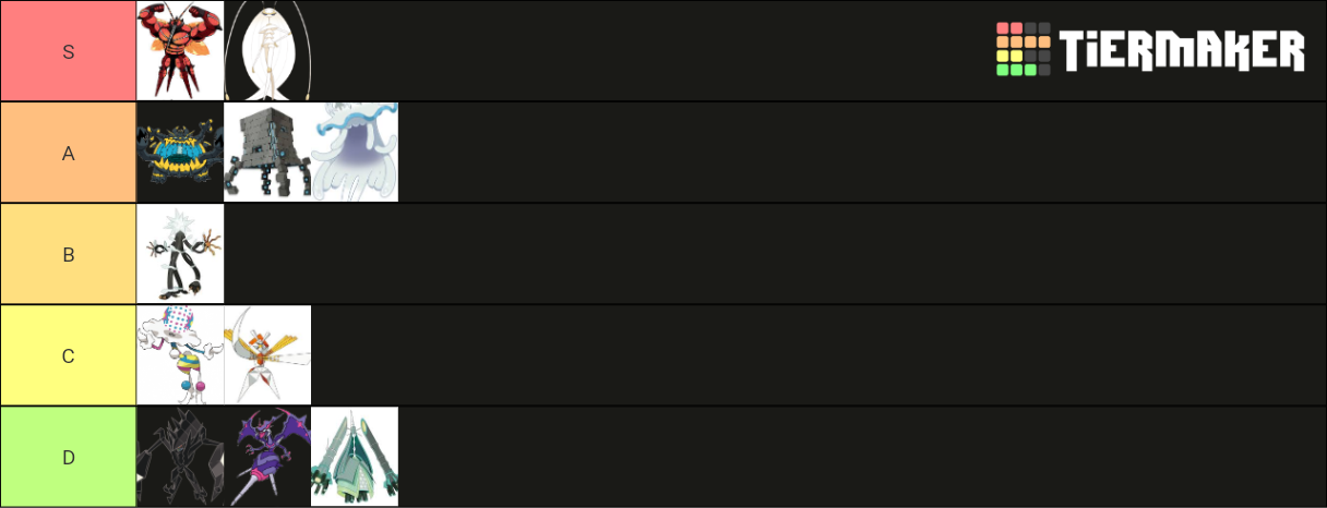 Pokemon Ultra Beast Tier List Community Rankings TierMaker