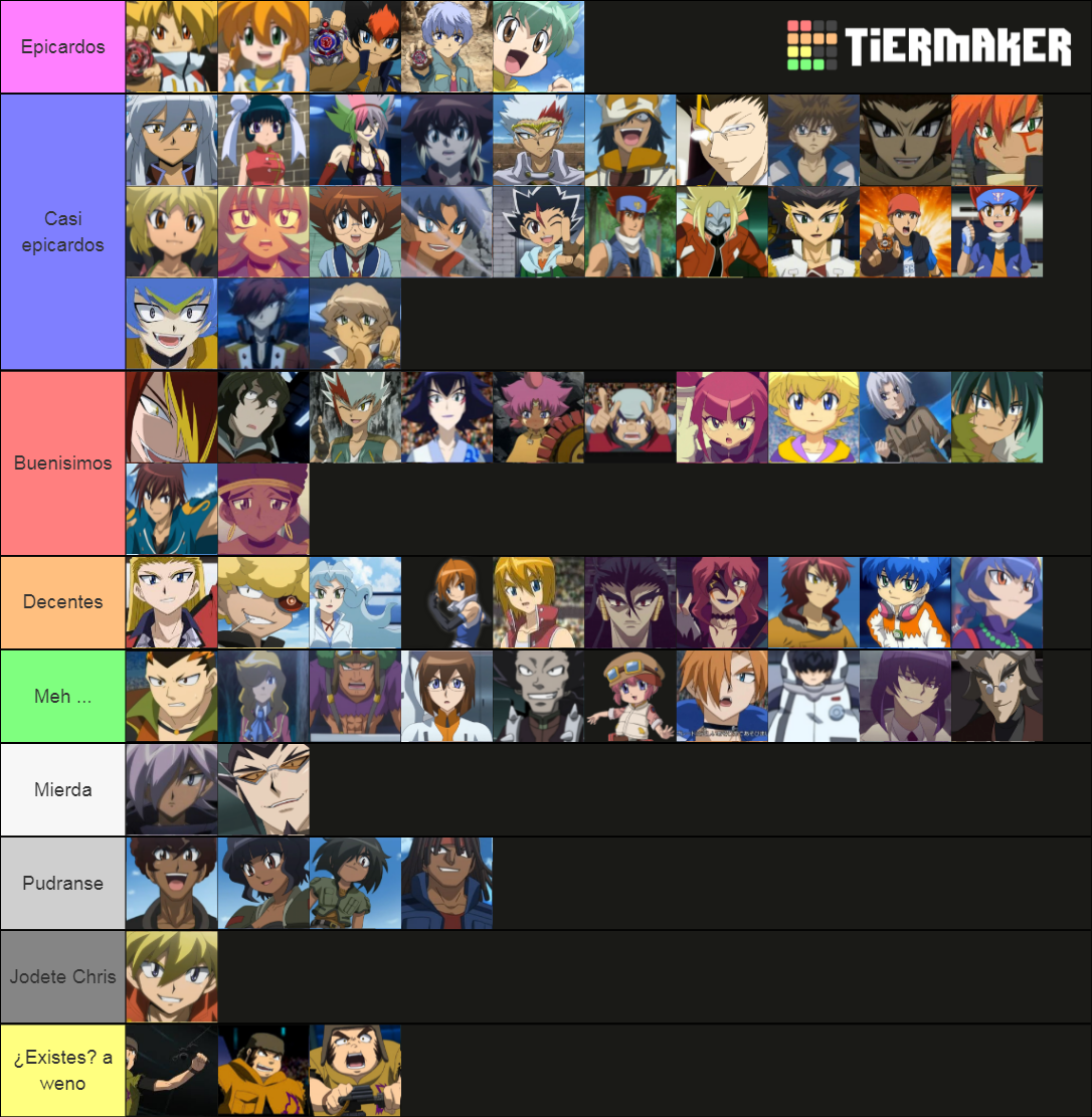 beyblade list with pictures