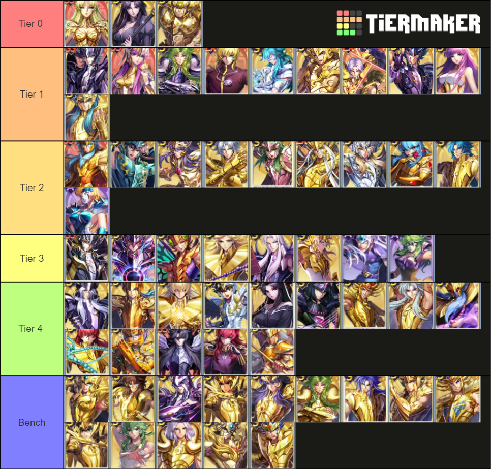 tierlist saint seiya awakening Tier List Rankings) TierMaker