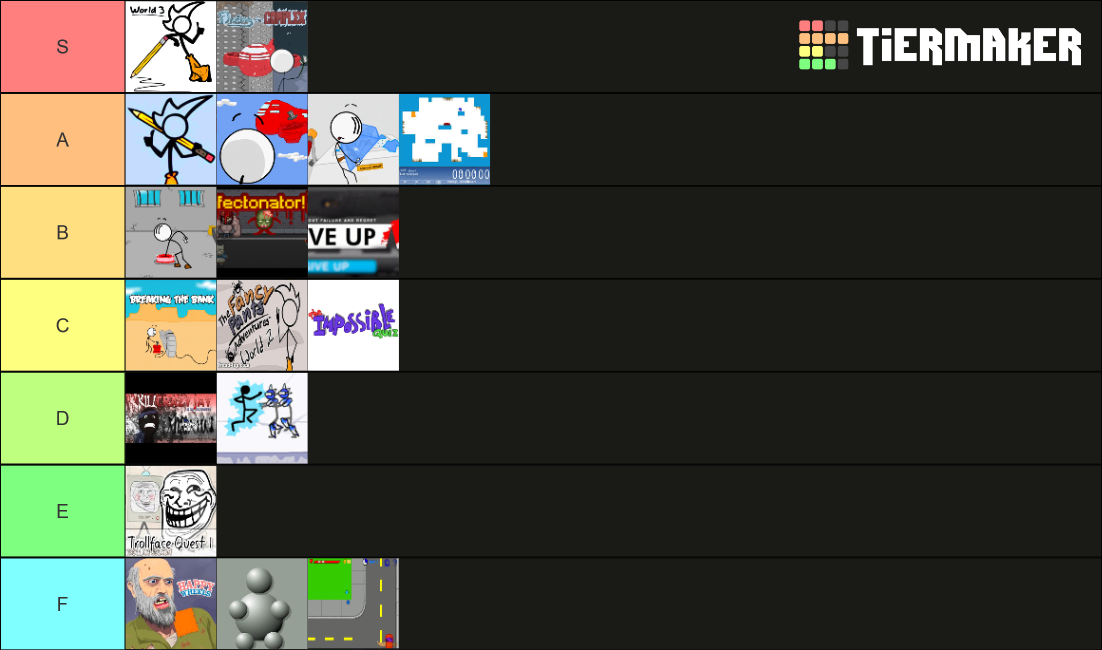 The Ultimate Flash Games Tier List Community Rankings Tiermaker