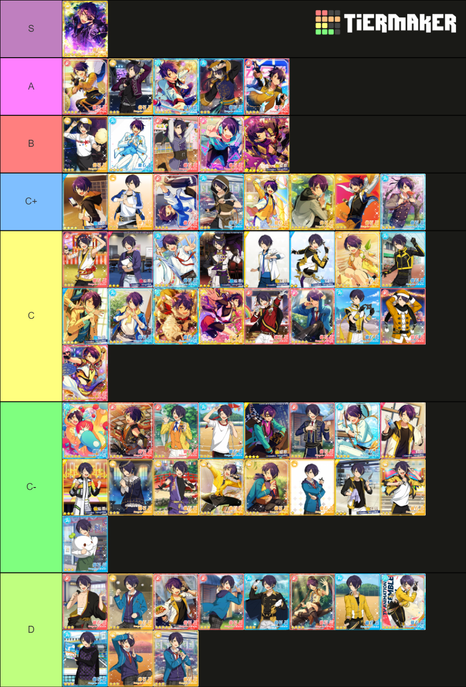 Shinobu Sengoku Cards Because I Love Him Tier List Community Rankings 