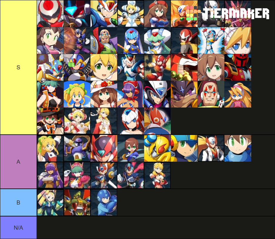 Rockman X Dive Tier List Rankings) TierMaker