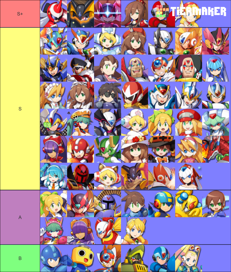 Rockman X DiVE 28/04/2021 Tier List Rankings) TierMaker