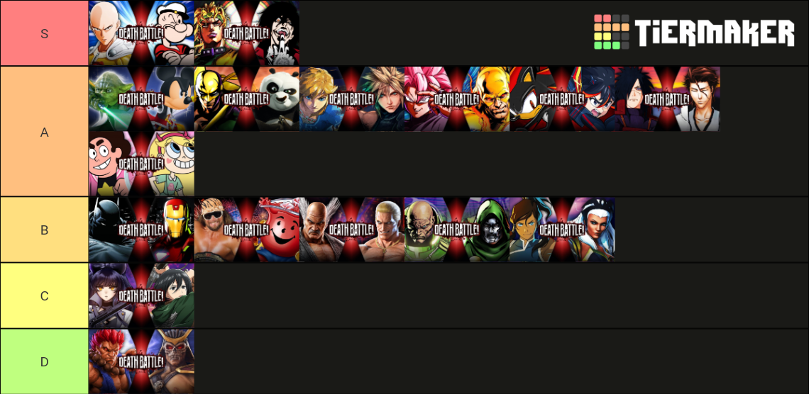 Death Battle Season 8 Tier List (Community Rankings) - TierMaker