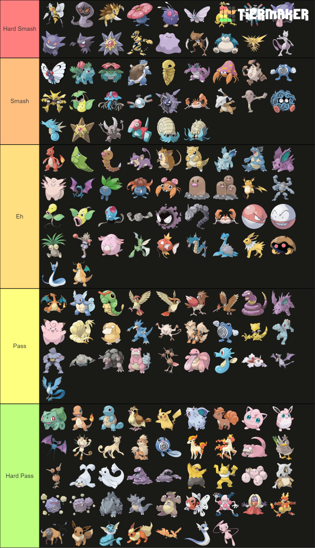 pokemon smash or pass tier list gen 9