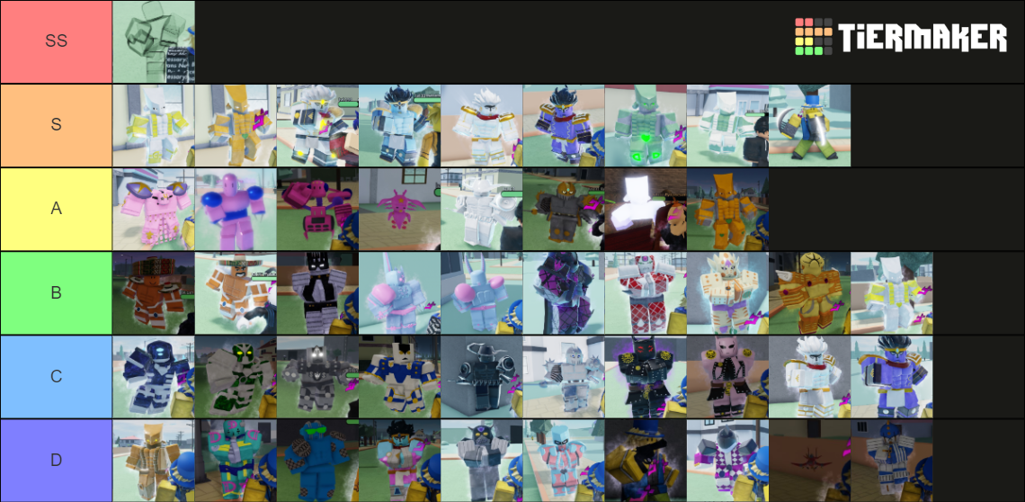 Stand Upright Rebooted Tier List Rankings) TierMaker