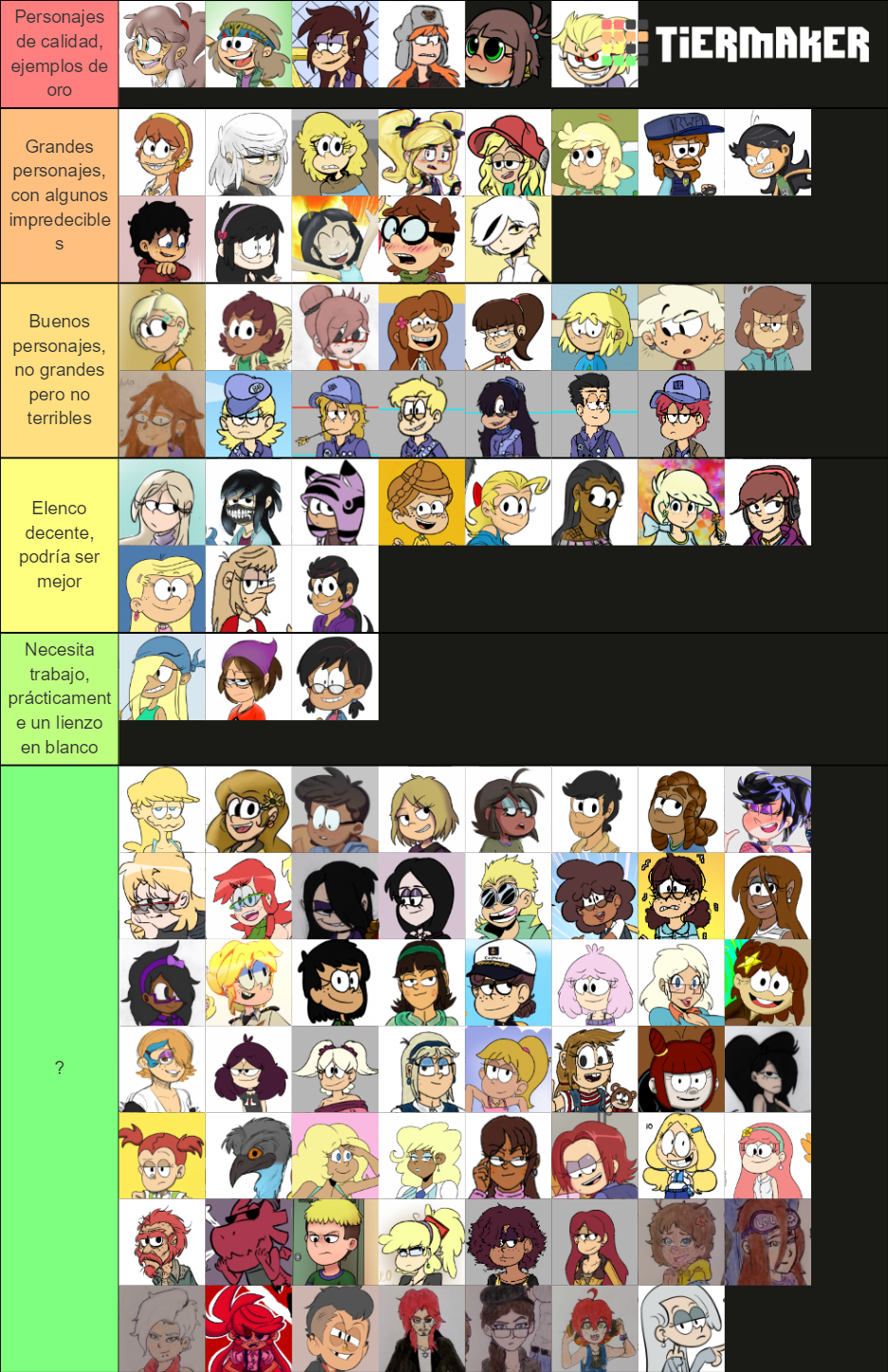 Sin Kids Tiermaker Tier List (Community Rankings) - TierMaker