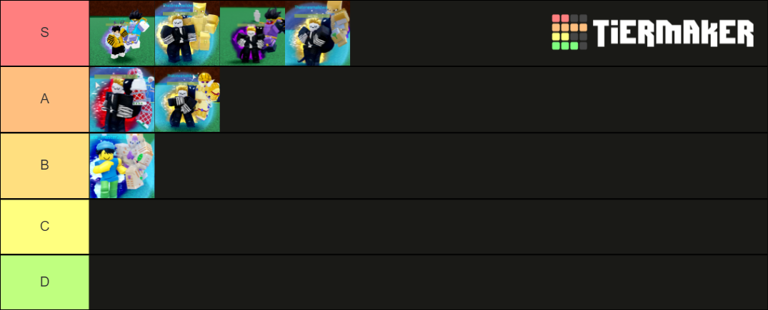 JoJo Crusaders Heaven PVP Tier List Community Rankings TierMaker