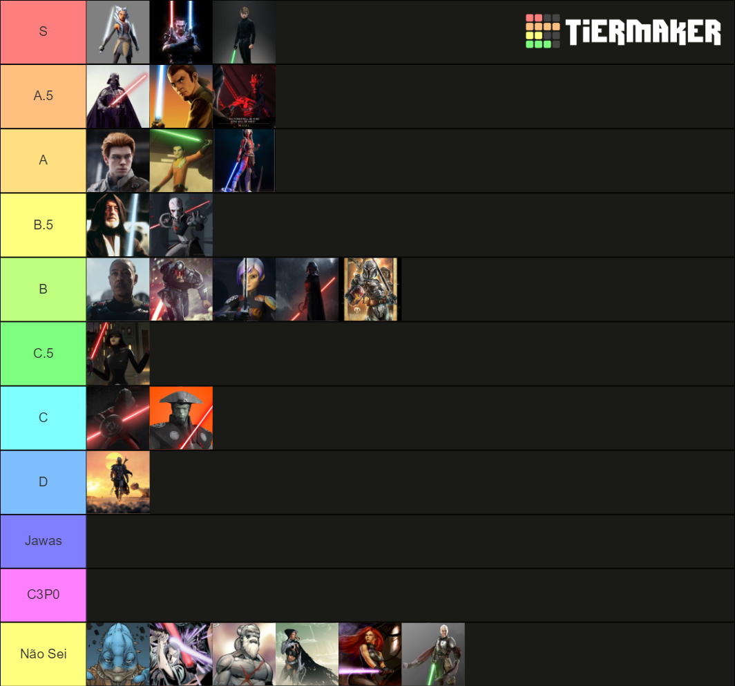 Star Wars Lightsaber Duelists Ranked (Empire/Rebellion Era) Tier List