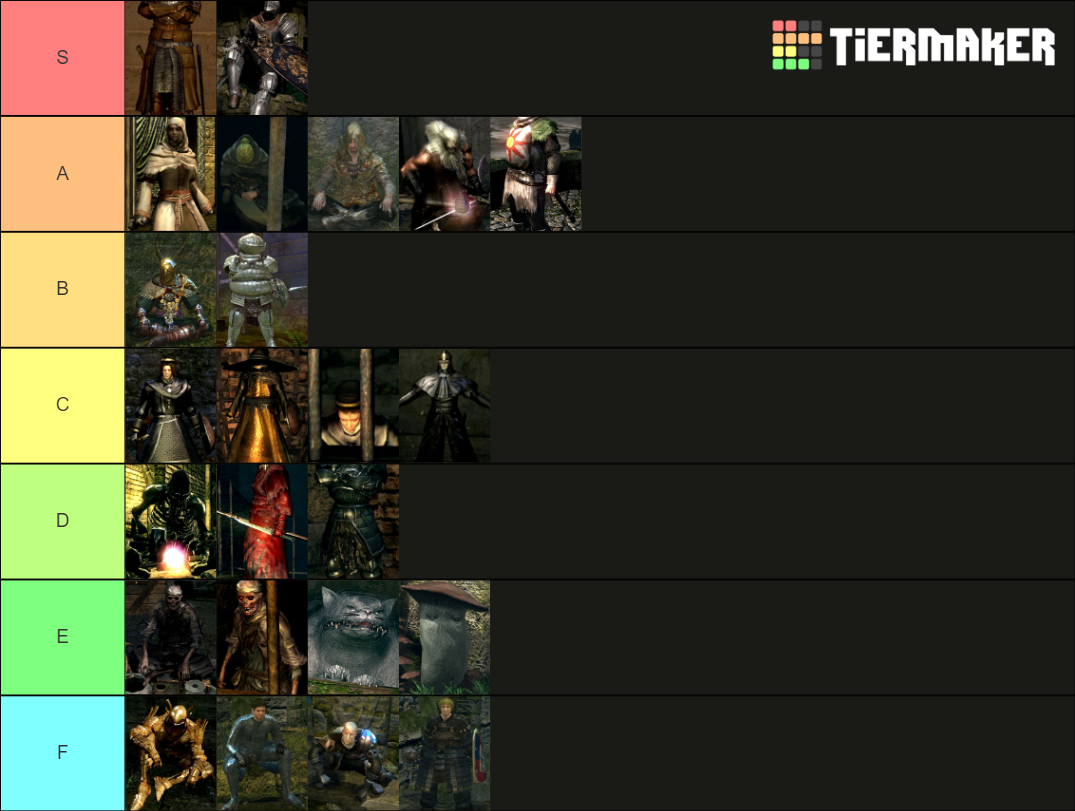 Dark Souls 1 NPCs Tier List Community Rankings TierMaker   Dark Souls 1 Npcs 58446 1623688720 