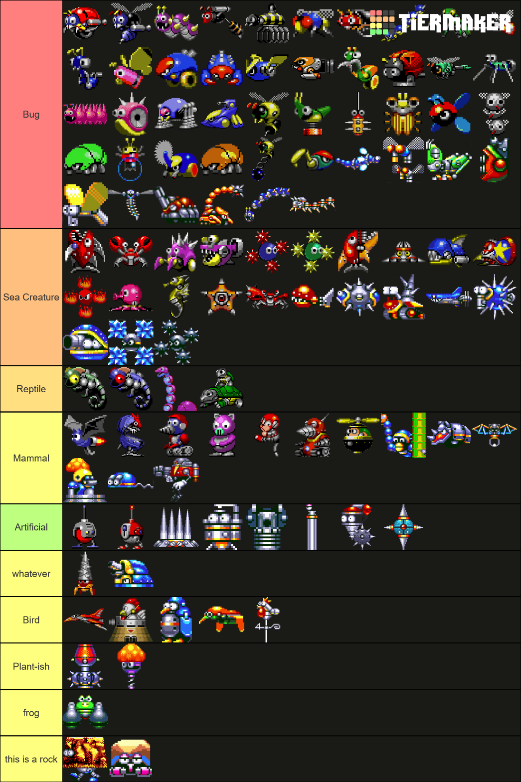 Classic Sonic Badniks Tier List Community Rankings TierMaker sonic-custom-tier-list-tier-list-tierlists