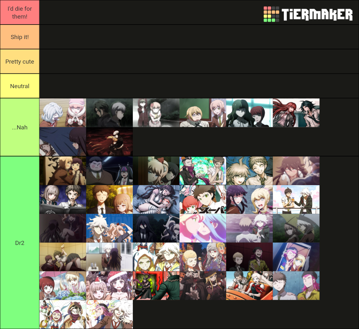 Ultimate Danganronpa ship ! Tier List (Community Rankings) - TierMaker