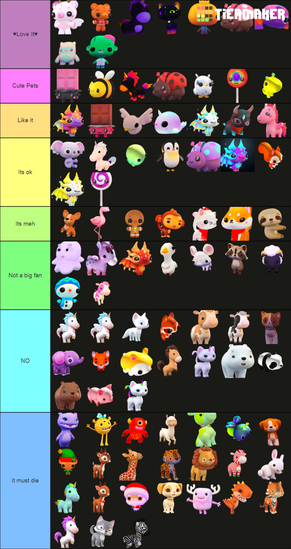 Overlook Bay Pets Tier List (community Rankings) - Tiermaker