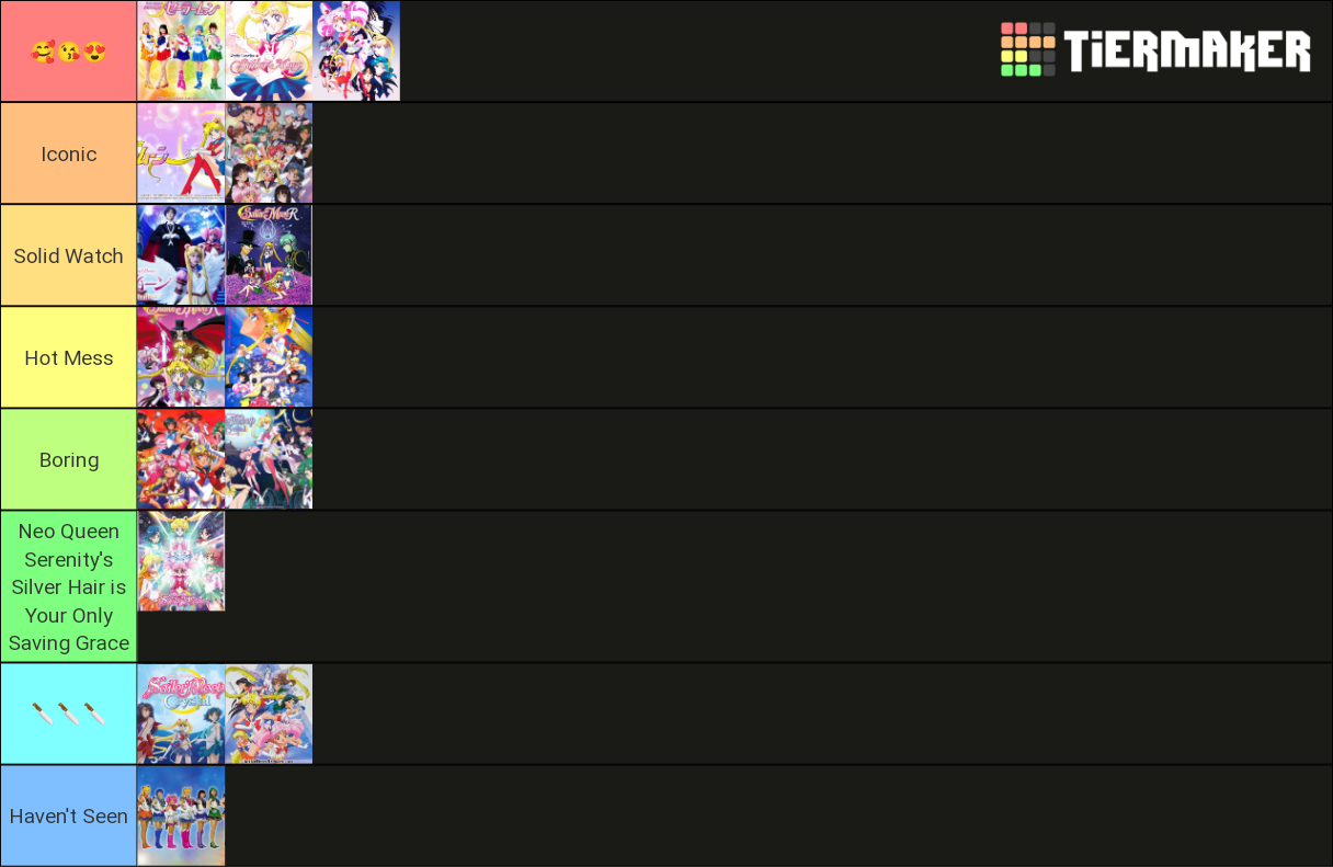 Sailor Moon Ranking Tier List (Community Rankings) - TierMaker