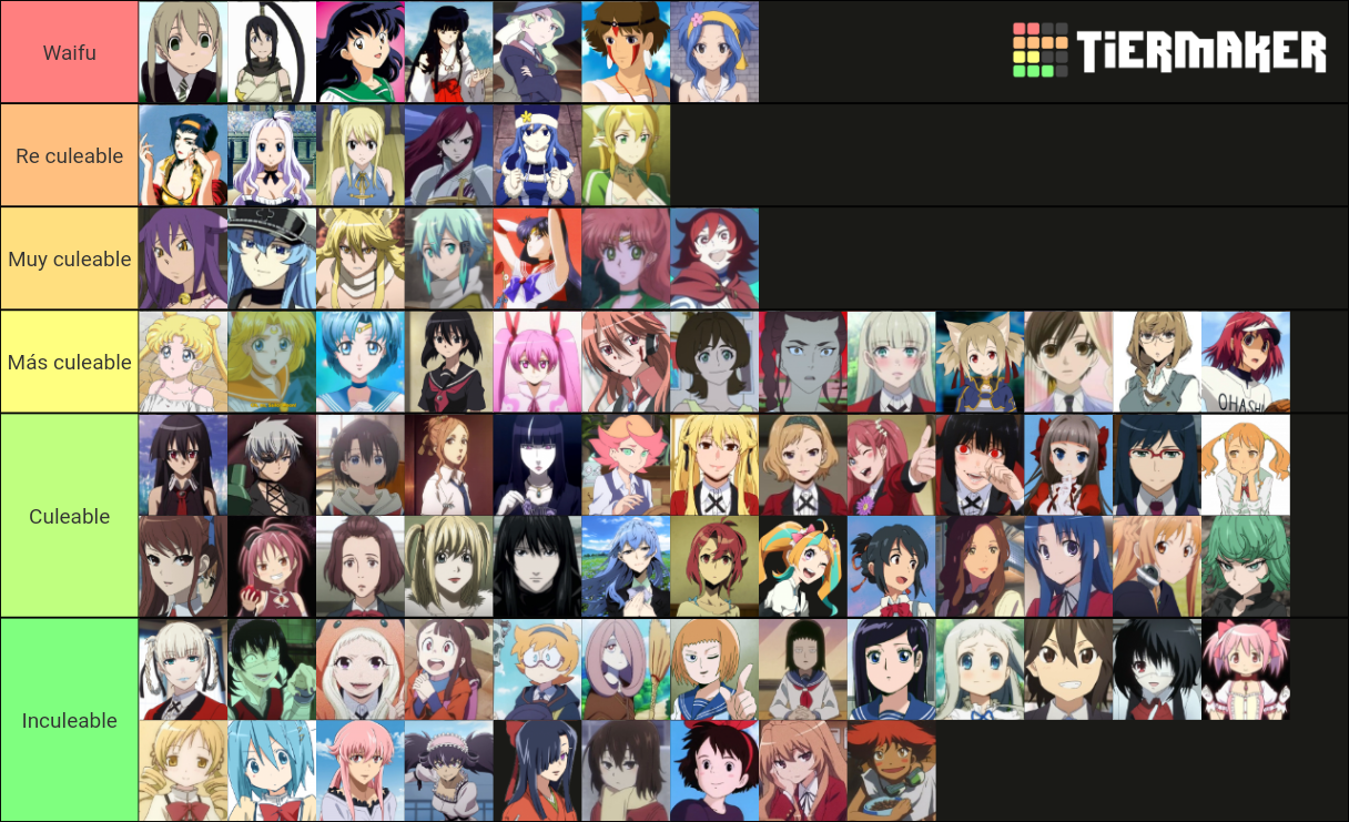 ANIME HOTTIES Tier List (Community Rankings) - TierMaker