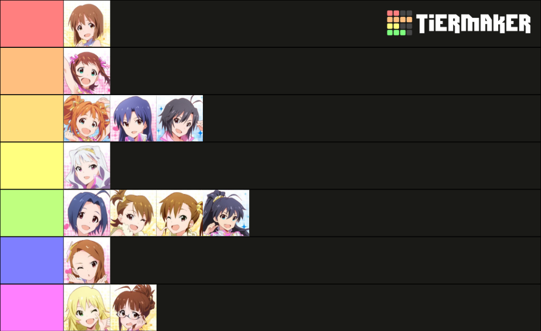 the idolmaster all female character Tier List (Community Rankings ...