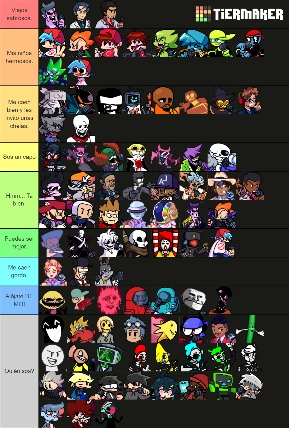 Friday Night Funkin' Husbando Ranking Tier List (Community Rankings ...