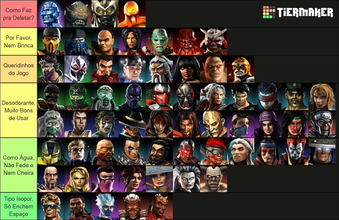 Mortal Kombat: Armageddon Tier List (Community Rankings) - TierMaker