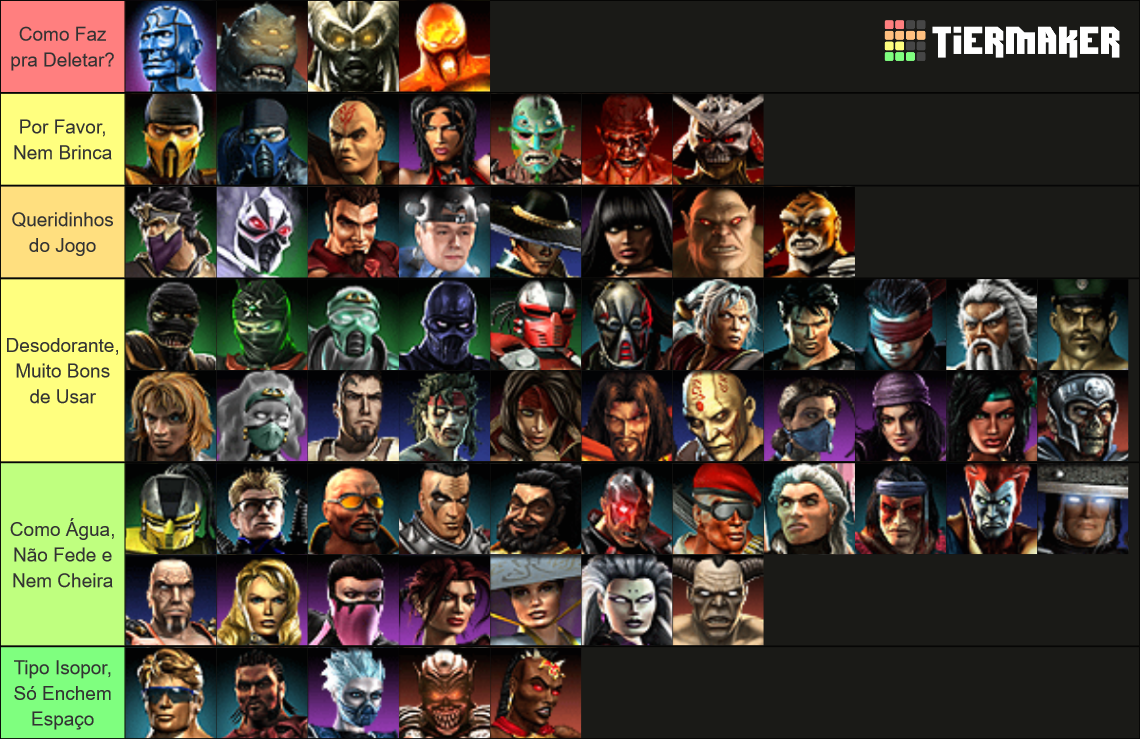 Mortal Kombat: Armageddon Tier List (Community Rankings) - TierMaker