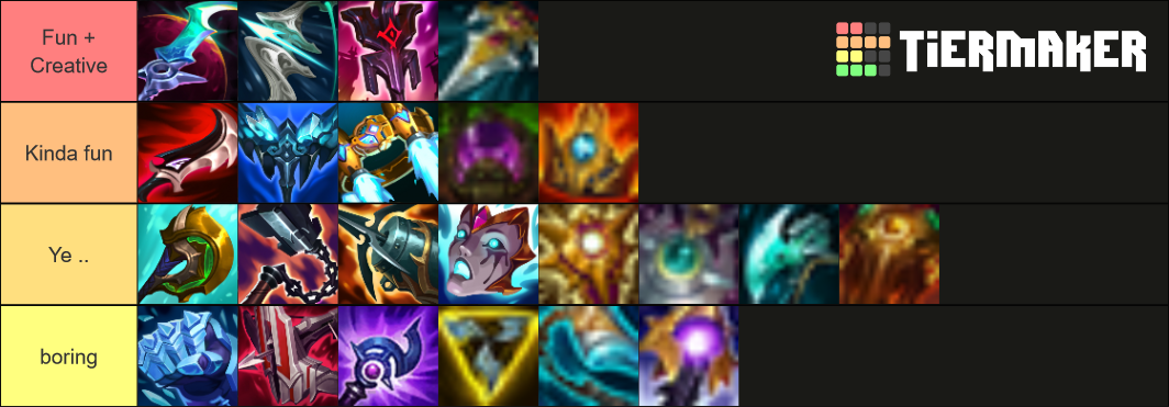 league of legends mythics Tier List (Community Rankings) - TierMaker